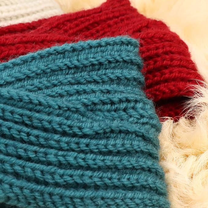 DRESHOW Winter Knit Chunky Headbands for Women Crochet Turban Knitted Ear Warmer Fashion Head Wrap 6 Pack