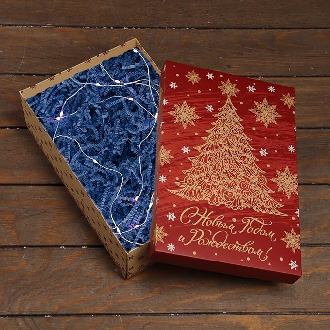 Tisspoms Deep Navy Blue Crinkle Cut Paper Shred Filler, 2 LB Basket Filler Shredded Paper, Confetti Stuffing for Basket Filling, Halloween, Christmas, Birthdays, Gift Wrapping, Stuffer Party Supplies