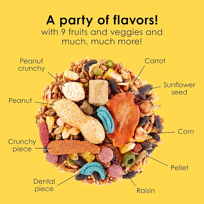 Kaytee Fiesta Mouse & Rat Food, Nutritious Blend, 15 Pounds | More mealtime fun. Mouse food blend. Fruits, veggies, rat enrichment