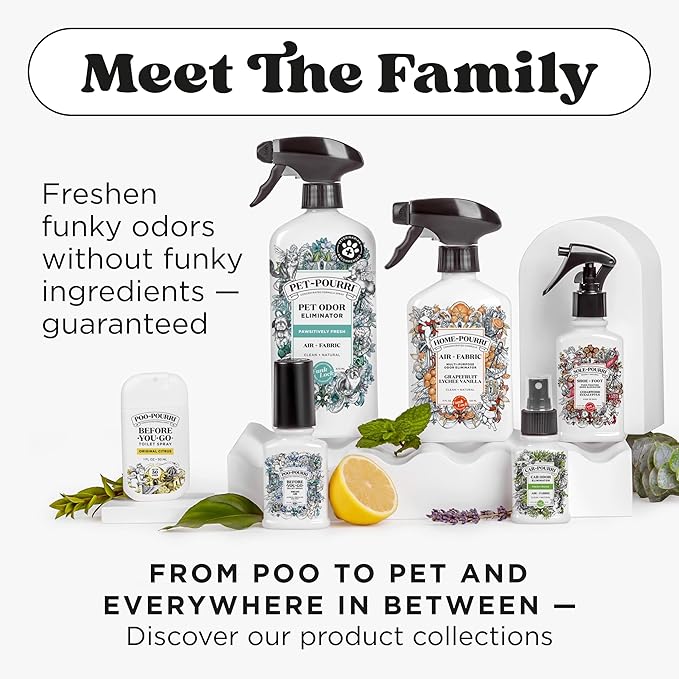 Poo-Pourri Before-You-Go Toilet Spray, Fresh Sea Salt, 4 Fl Oz, Up to 200 Uses, Bathroom Odor Deodorizer, Plant-Based with Essential Oils, for Home or Work, Sea Salt, Bergamot & Eucalyptus Scent