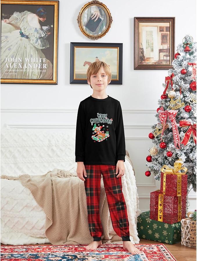 WephuPSho Christmas Family Matching Pajamas, Festive Xmas Jammies Sets for the Whole Family, Holiday Pjs Christmas