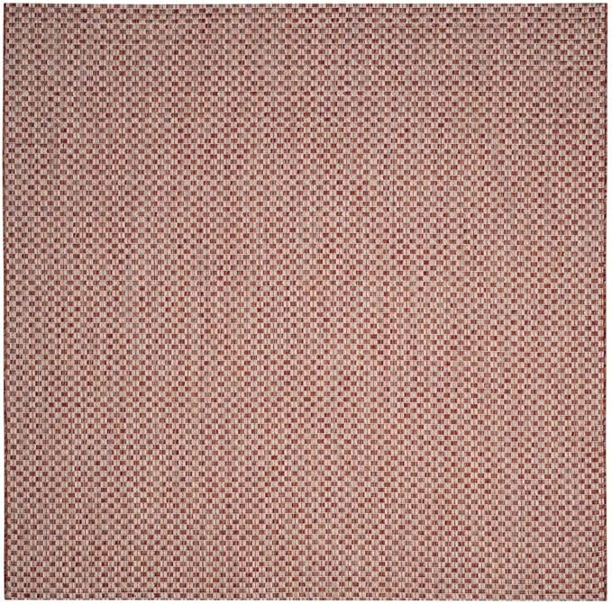 SAFAVIEH Washable Rug Outdoor Courtyard Collection - 2'7" x 5', Black & Light Grey, Non-Shedding & Easy Cleaning, Ideal for Patio, Backyard, Mudroom (CY8653-37621)