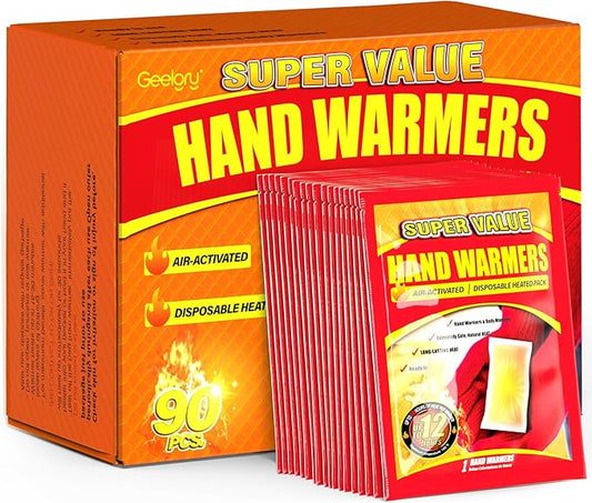 Hand Warmers Disposable 700/500/375/240/175/125/90Pcs, Long-Lasting Up to 12 Hours for Warm Body, Safe Portable Hand Warmers for Foot, Heater for Camping, Fishing, Winter