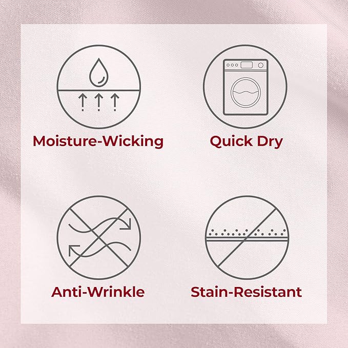 Mellanni Extra Deep Twin Sheets - 3 PC Iconic Collection Bedding - Hotel Luxury, Ultra Soft, Cooling Bed Sheets - Wrinkle, Fade, Stain Resistant (Twin, Blush Pink)