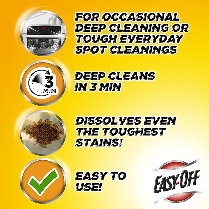 Easy Off Heavy Duty Oven Cleaner, Regular Scent 14.5 oz Can (Pack of 2)