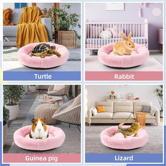 FEBSNOW Guinea Pig Bed, Soft Fleece Hamster Bed for Small Animals | Washable Warm Fleece Material, For Guinea Pigs and Hamsters, Cosy Sleeping and Hiding Spot, Anti-Slip Bottom