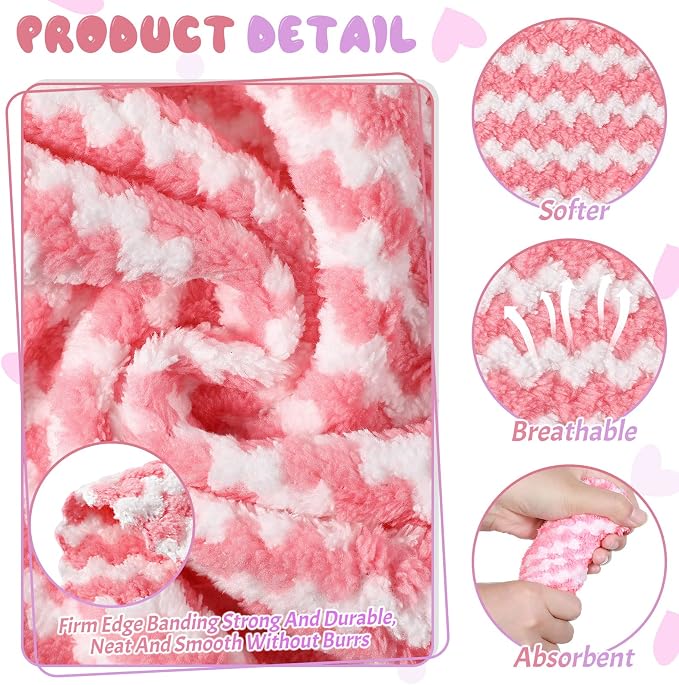 Moukeren 20pcs Guinea Pig Blankets, 14 x 30 Inch, Waffle Style, Multicolor