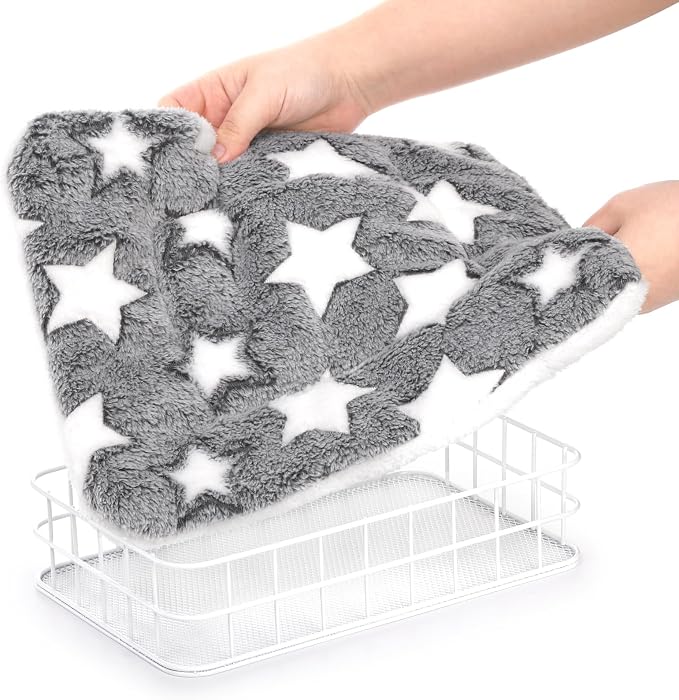 Rat Cage Platform, Hanging Guinea Pig Cage with Liner, Small Animals Platform Accessories, Animal Habitat Chinchilla Bed for Squirrel, Hamster, Parrot (Pack of 2)