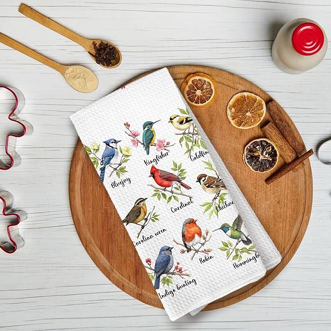 Bird Gifts Kitchen Towels, Gifts for Bird Lovers Women, Birds Birder Dish Towels for Kitchen,Birds Decorative Hand Towels for Bathroom