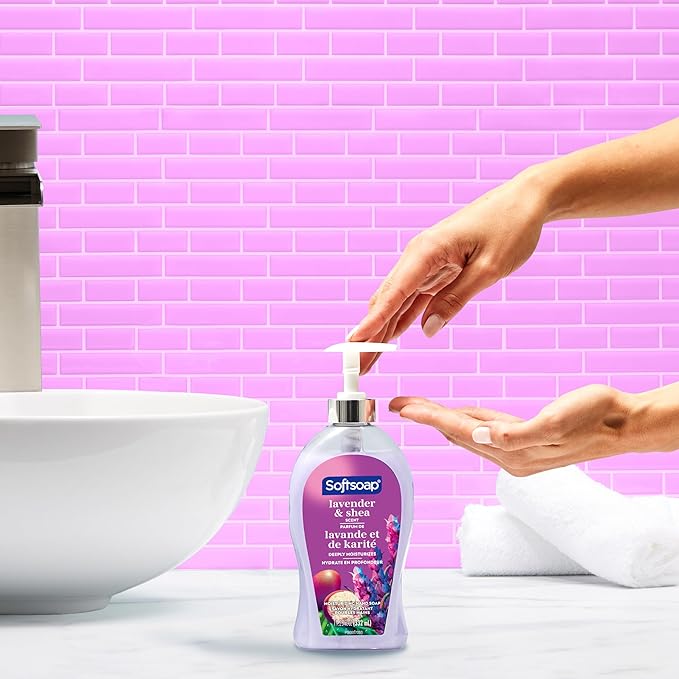 Softsoap Lavender & Shea Scent Liquid Hand Soap, Moisturizing Liquid Hand Soap, 11.25 Ounce, 6 Pack