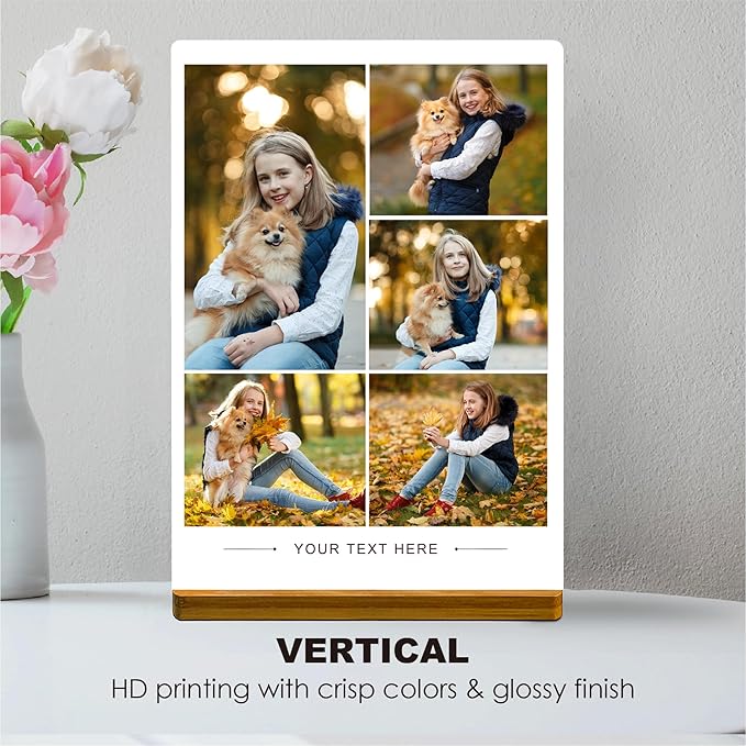 Custom Style Custom Metal Photo Prints,Customize Your own Picture Frame,Personalized Metal Picture Gift for Family and Lovers