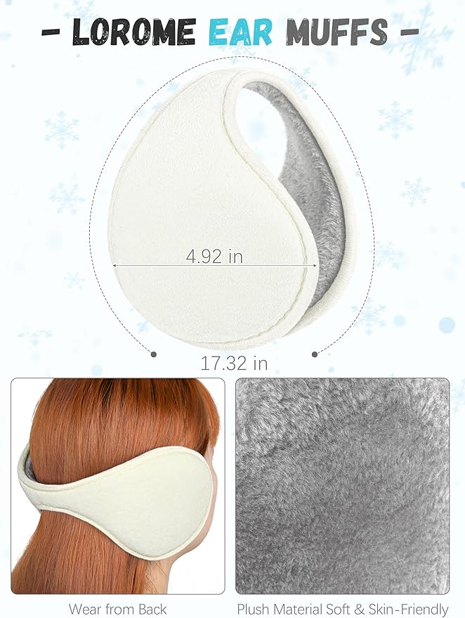 Winter Hat Scarf Gloves and Ear Warmer, Warm Knit Beanie Hat Touch Screen Gloves Set Winter Gifts Neck Scarves for Women