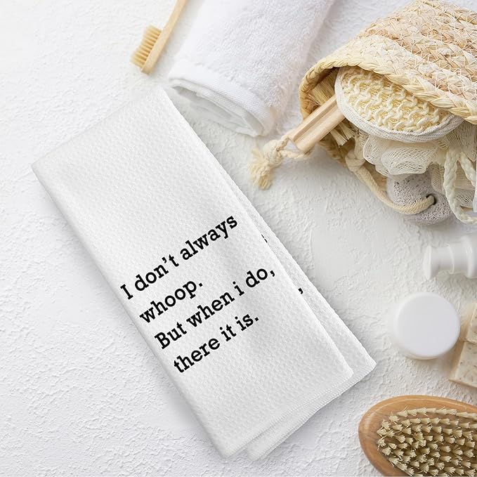 Funny Kitchen Towels Decor, Sarcastic Gift Dish Hand Towel 16x24 Inches, Funny Dish Towels with Sayings Decorative Absorbent Dishcloths Tea Towels for Kitchen Decor