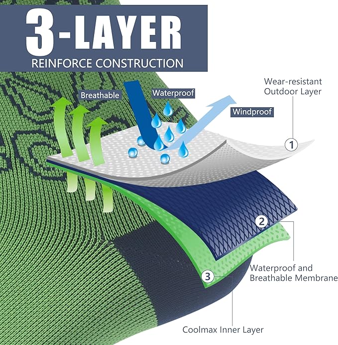 Waterproof Socks Neoprene Unisex Breathable Outdoor Sports Hiking Fishing Wading Crew/Ankle Socks