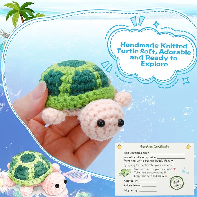 Little Pocket Turtle Mini Turtle Tin Desk Gift Back to School Gift | Cute mini turtle in a pocket tin, a collectible desk gift for coworkers, friends and turtle lovers.