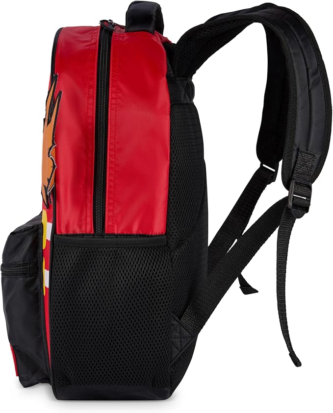 AI ACCESSORY INNOVATIONS Sonic The Hedgehog Backpack for Boys & Girls, Dr. Eggman Big Face 16 Inch Schoolbag with Dr. Eggman Rubber Molded Dangle