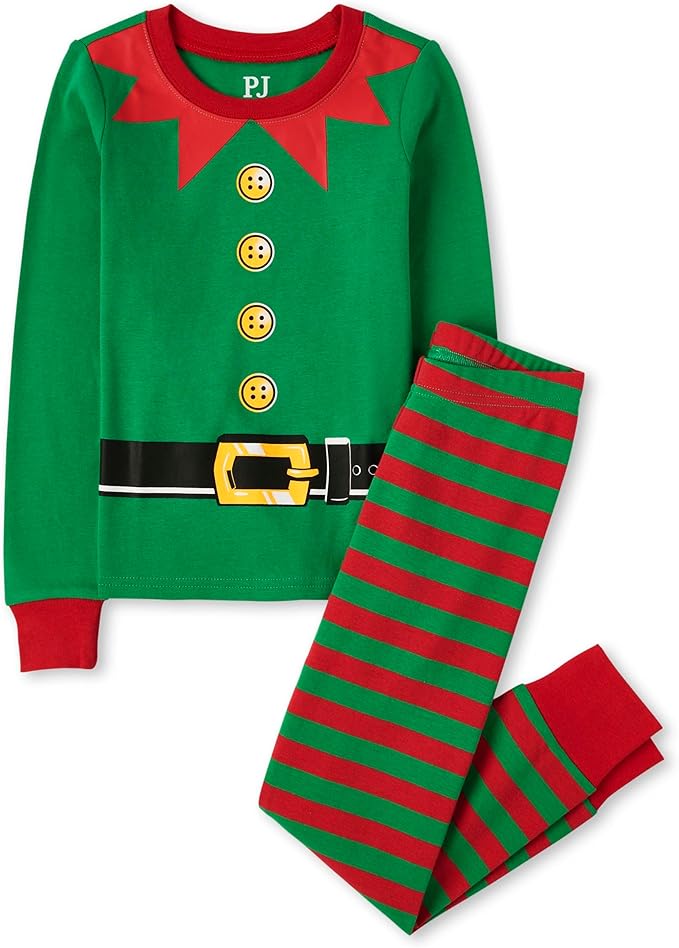 The Children's Place unisex-baby And Kids, Sibling Matching, Holiday Pajama Sets, Cotton