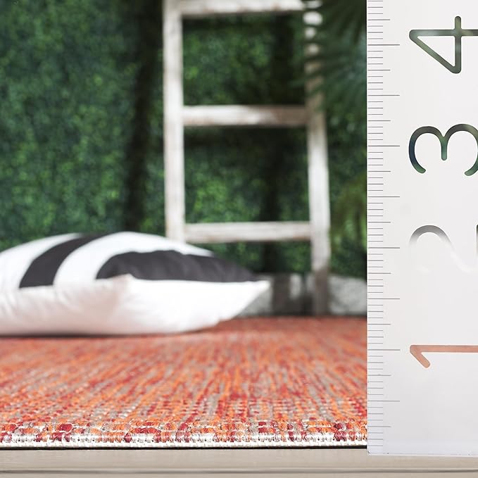 SAFAVIEH Courtyard Collection CY8521 Indoor/ Outdoor splashpoof Easy scrubbing Patio Backyard Mudroom Runner-Rug, 2' 3' x 18' Red/Beige