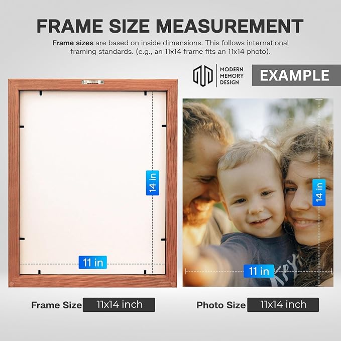 M Modern Memory Design 15x31 Brown Picture Frame Wood Acrylic Plexiglass | Wall Mount | Walnut Brown 15x31 for Photos, Art & Posters