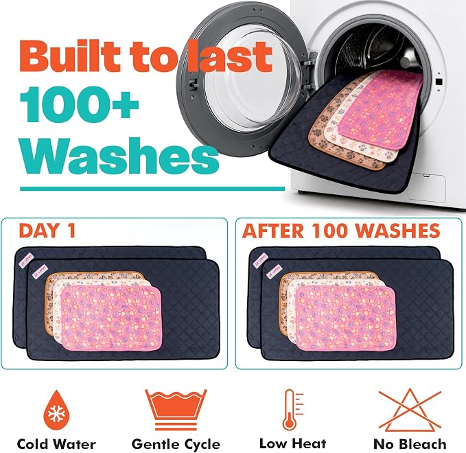 LUFTPETS Guinea Pig Cage Liners 5 Pcs, Washable C&C 2X4 Pads & Fleece Mats | 2 Absorbent Bunny Pee Pads 57x28, 3 Soft Blankets. Top Releases Hay. Waterproof Non-Slip Rabbit Bedding