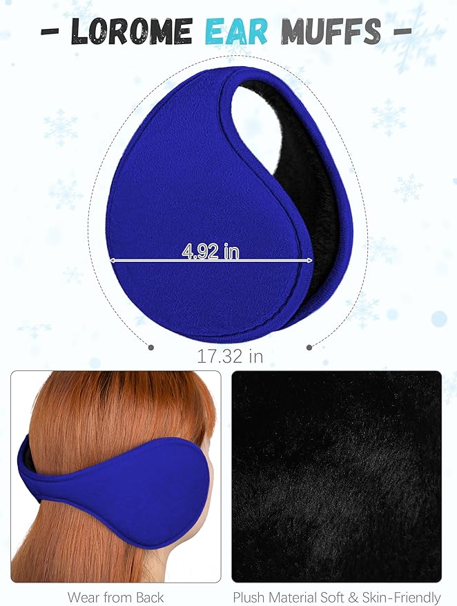 Winter Hat Scarf Gloves and Ear Warmer, Warm Knit Beanie Hat Touch Screen Gloves Set Winter Gifts Neck Scarves for Women