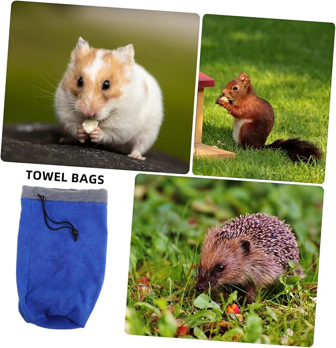 LIOOBO Pet Drying Towel for Small Animals Fast Drying Absorbent Towel for Ferrets Hamsters and Hedgehogs Soft Lightweight and Reusable Bathing Supply for Easy Pet Grooming