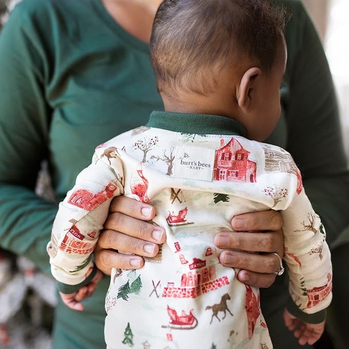 Burt's Bees Baby Baby Family Jammies Matching Holiday Organic Cotton Pajamas