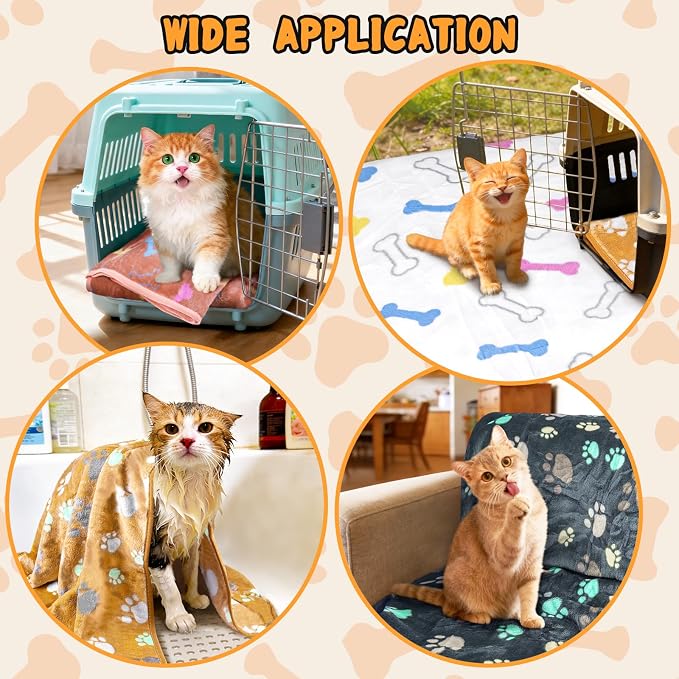 YedsIntu 6 Pcs Washable Guinea Pig Blankets Absorbent Small Animal Fleece Bedding Cage Liners Reusable Pet Pee Pad Sleep Mat Pad Cover for Hamster Ferret Rabbit Chinchilla Hedgehog (Grey, 24" x 35")