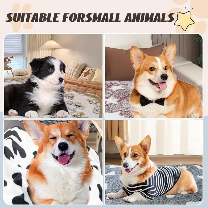 YedsIntu 6 Pcs Washable Guinea Pig Blankets Absorbent Small Animal Fleece Bedding Cage Liners Reusable Pet Pee Pad Sleep Mat Pad Cover for Hamster Ferret Rabbit Chinchilla Hedgehog (24" x 35")