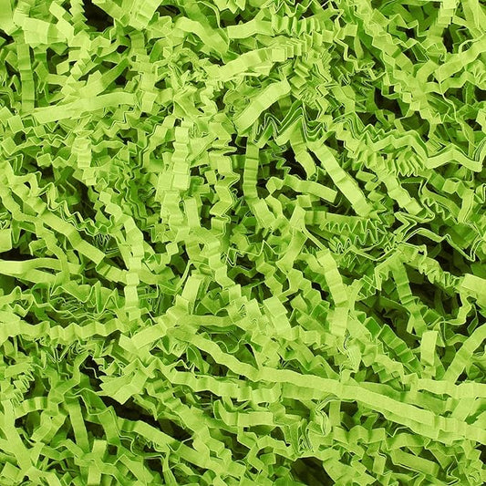 2LB Green Crinkle Cut Paper Shred Filler Shredded Paper for Gift Box for Graduation Wedding Christmas Birthday Wrapping Boxes Bags