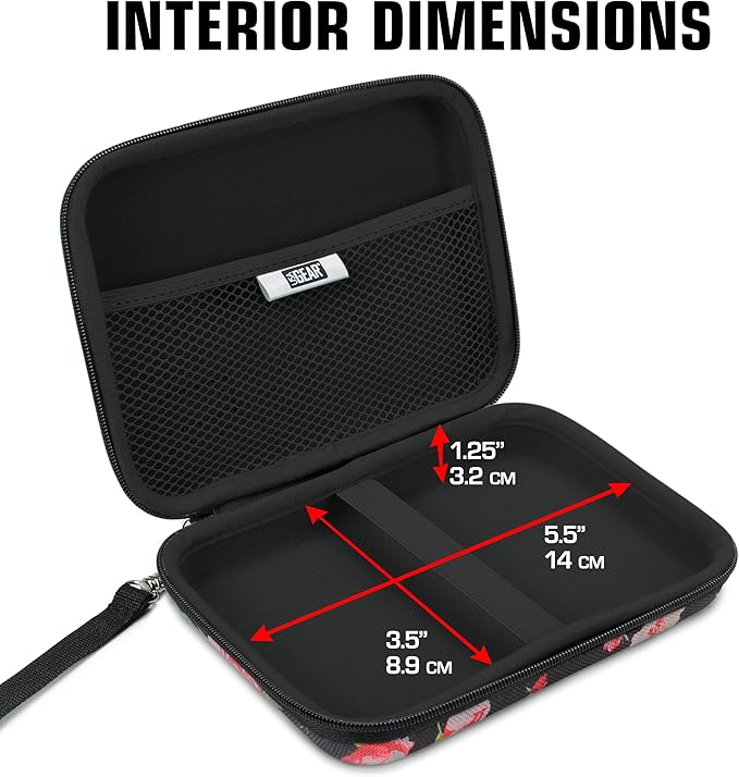 USA Gear Portable WiFi Hotspot for Travel Carrying Case - Internet Booster Case with Wrist Strap Compatible with 4G LTE Wi-Fi Mobile Hotspots from Verizon Orbic, Netgear, Huawei, GlocalMe - Floral