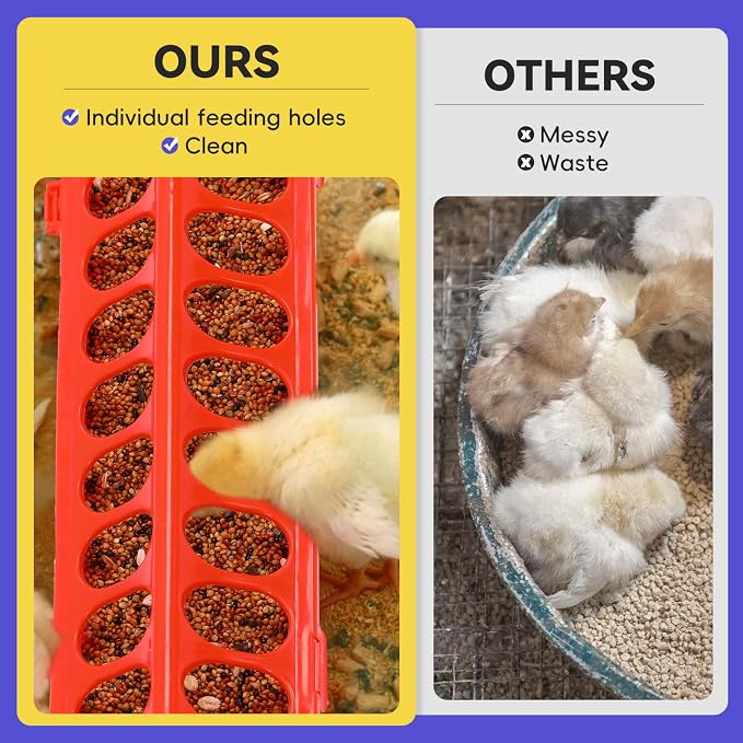 Pawaboo Chick Brooder Box for Chick Starter Kit, Red+Black | Brooder Pen/Chicken Supplies Brooders Box with Chicks Perch Brooding Up to 15 Chicks, Duck and Quail