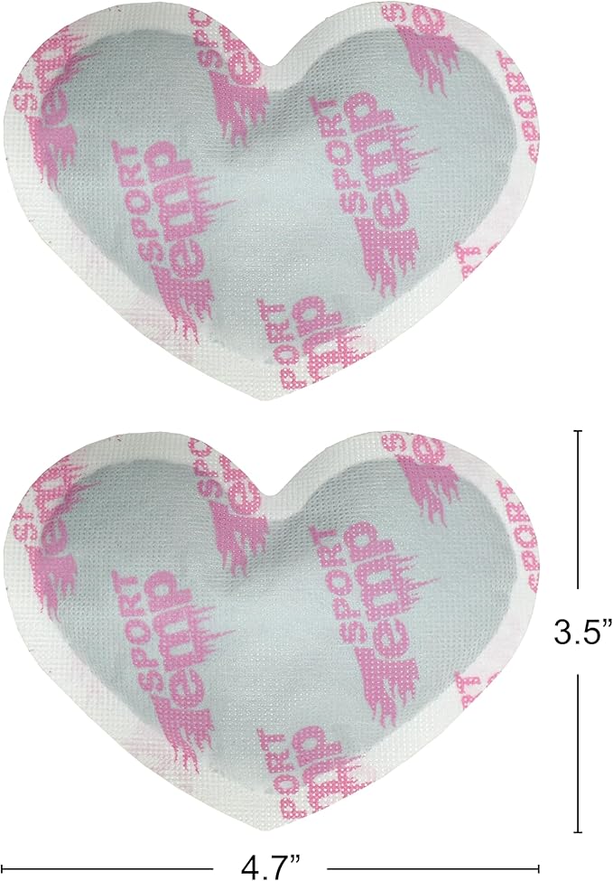 Heart Shape Hand Warmers - Up to 12 Hours of Heat, Super Long Lasting - Easy, All Natural - Air Activated, for Body & Hands - Odorless Hot Hand Warmer - Sport Temp