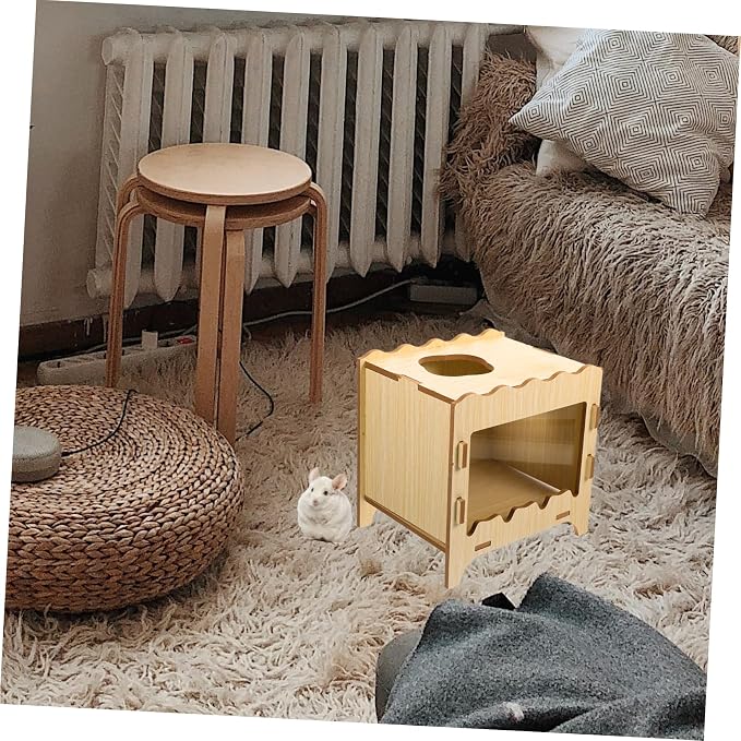 Toddmomy Hamster Nest Small Animal House Gerbil Digging Box Pet Nest Toy Scratch-Resistant Design