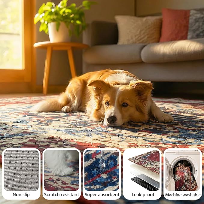 Tapete Higiênico Lavável e Reutilizável para Cães, 18x24 Polegadas, 2 Unidades