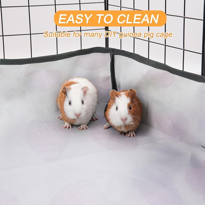 Guinea Pig Cage Liner，Washable Waterproof Oxford Cloth Cage Liners for Small Animals,Hamster Chinchilla Hedgehog Rabbit and Other Small Animals Not Include Cage(24x70 inches)