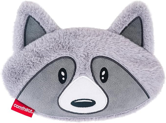 Raccoon Microwave Heating Pad - Hot & Cold Therapy with Natural Flaxseed Filling, Moist Heat for Cramps, Shoulder, Muscle Pain Relief, Natural Heat Pack Moist Heat with Washable Cover