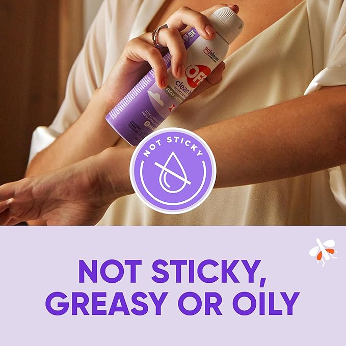 OFF! Clean Feel Insect Repellent Aerosol with 20% Picaridin - Long-Lasting DEET-Free Protection from Mosquitoes, Fragrance-Free Pest Control For Ticks & Flies, Camping, Bug Spray - 5 oz
