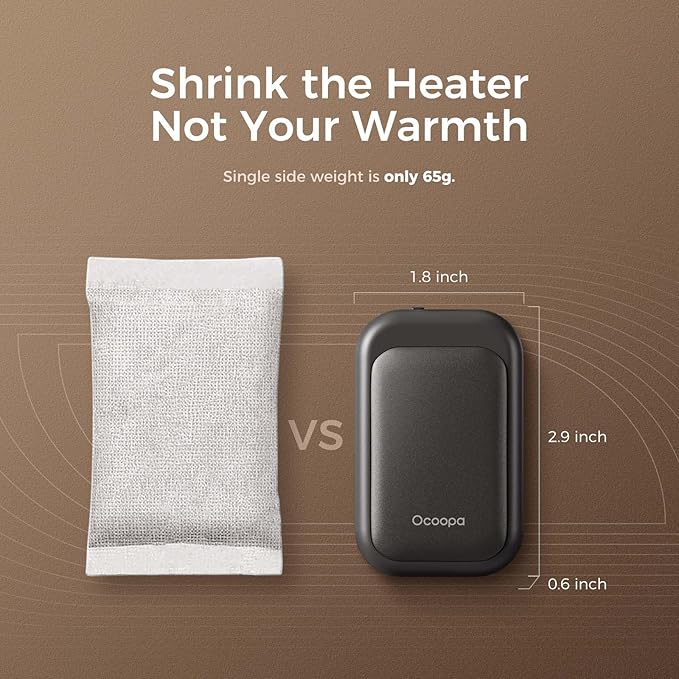 OCOOPA Magnetic Rechargeable Hand Warmers 2 Pack, Card-Style Electric AI Hand Warmers, 8hrs x2, UL Certified, Pocket Portable Hands Heater for Men Women, Hunting Essentials, UT4 Young