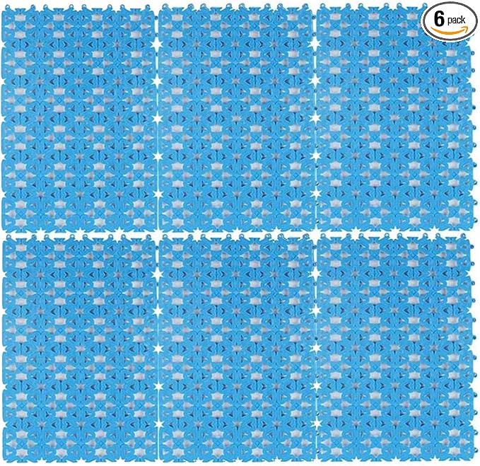 kathson Rabbit Cage Mat Floor Plastic Mats Feet Pads for Pet Cats Dogs Bunny Hamster Rat Chinchilla Guinea Pig (6 Pack)
