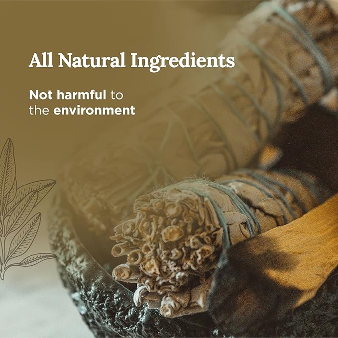 Magnificent 101 Sage & Palo Santo Candle Set - 3-Pack, 3.5 oz Each, 42h Burn - Natural Soy Candles for Energy Cleansing & Manifestation - Aromatherapy & Meditation Accessories