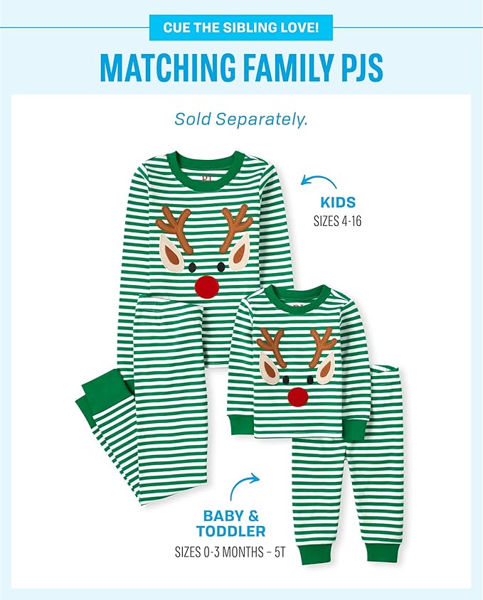 The Children's Place Kids' Holiday Long Sleeve Pajamas