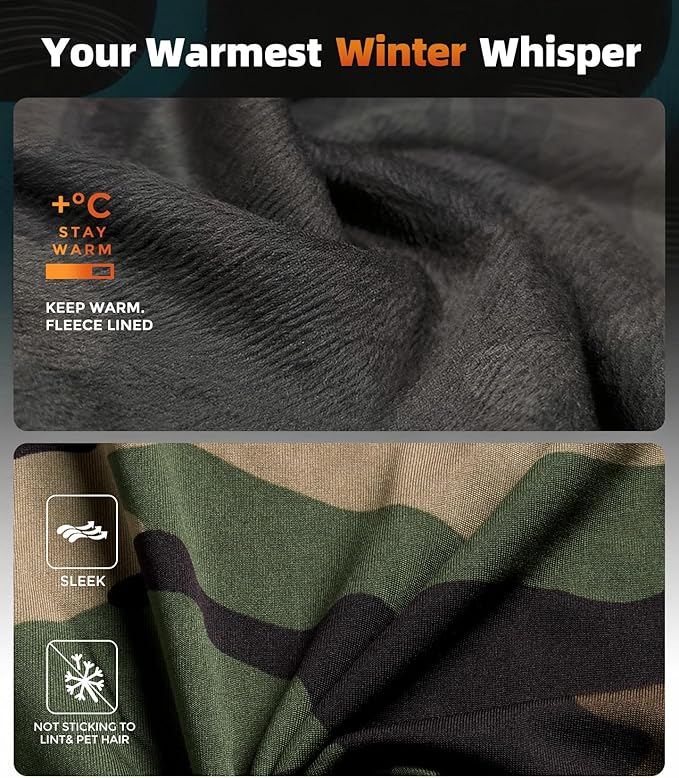 CL convallaria Thermal Underwear Long Johns Set Mens Winter Gift Hunting Gear Sport Base Layer Bottom Top