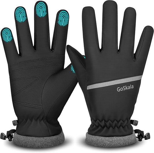 Winter Gloves Men Women,Waterproof Windproof Touchscreen Thermal for Cold Weather Outdoor Running Cycling Hiking