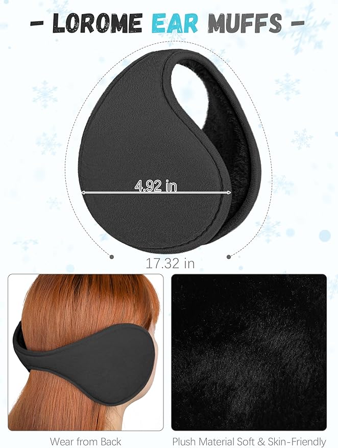 Winter Hat Scarf Gloves and Ear Warmer, Knit Warm Beanie Hat Touch Screen Gloves Long Knitted Plaid Scarf Set Gifts for Women