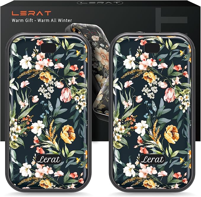 LEART Hand Warmers Rechargeable,2 Pack Electric Hand Warmers,3-Second Fast Heating,3 Heat Settings,Portable & Lightweight Gifts for Women Men,Outdoor,Camping,Hiking,Skiing,Hunting,Travel
