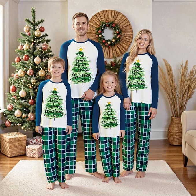 2024 Family Matching Pajamas Sets - Christmas Pjs Sleepwear Outfits for Holiday & Xmas Party