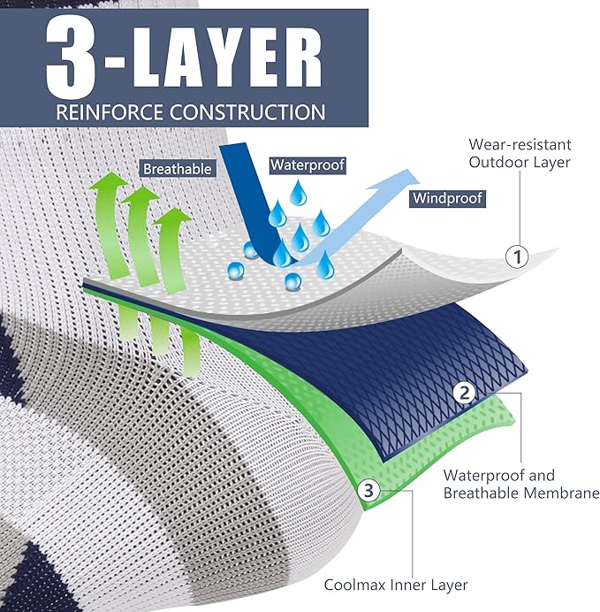 Waterproof Socks Neoprene Unisex Breathable Outdoor Sports Hiking Fishing Wading Crew/Ankle Socks