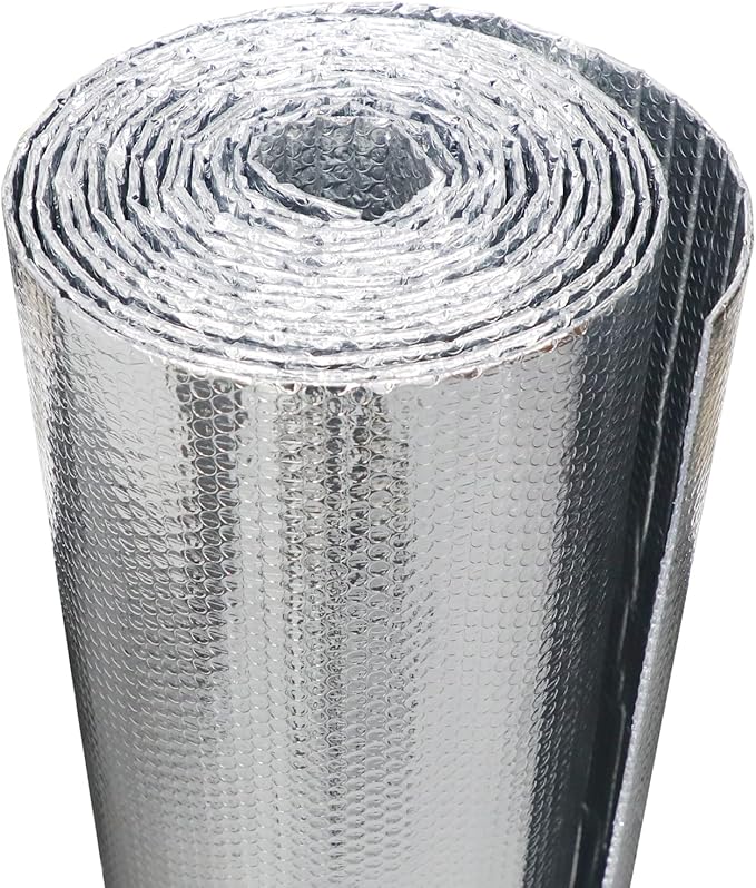 Double Bubble Reflective Insulation,Window Insulation for Winter, 23.6" x 10 Ft RV Insulation for Heat Insulation,Thermal Insulation Shield