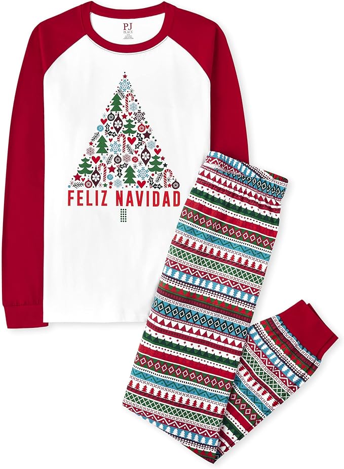 The Children’s Place Family Matching, Christmas and Holiday Pajama Sets, Cotton
